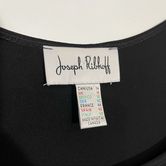 Joseph Ribkoff Black Cold Shoulder Midi Dress 14 - Picture 4 of 13